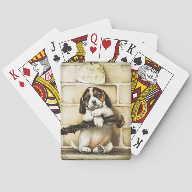 Lovely Puppy  Playing Cards (Back)