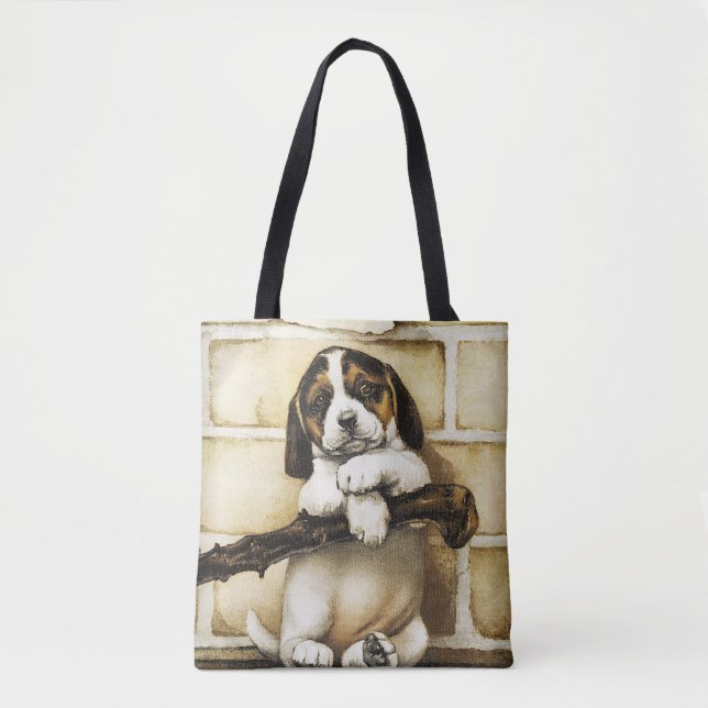 Lovely Puppy  Tote Bag (Front)