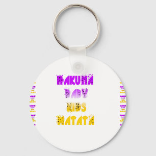 Lovely Purple and Yellow Hakuna Matata Baby Kids G Key Ring