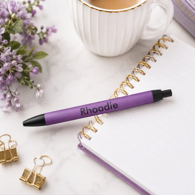 Lovely Purple Charm Black Ink Pen (Creator Uploaded)