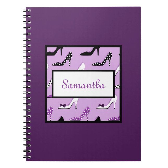 Lovely Purple Heels Notebook (Front)