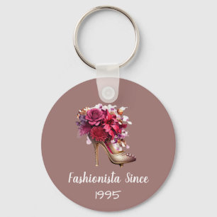 Lovely Purple High Heel Fashionista Key Ring