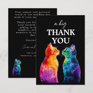 Lovely 🌈 Purrfectly Yours: Purrfectly Thank You Card