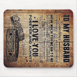 Lovely Quotes To My Husband   Present For Man Mouse Pad