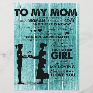 Lovely Quotes To My Mum Gift For Mother Menu
