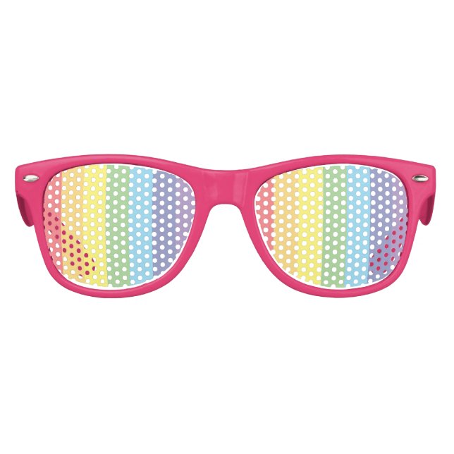 Lovely rainbow birthday party kids sunglasses (Front)