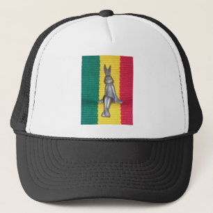 Lovely Rasta Colours Rabbit Kingston Jamaica Glory Trucker Hat