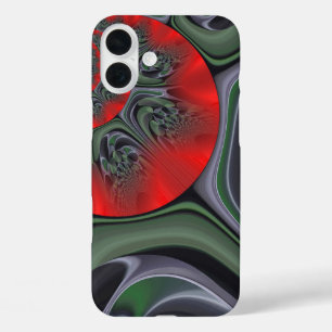 Lovely Red Aurora Art Print  Customise Product iPhone 16 Plus Case