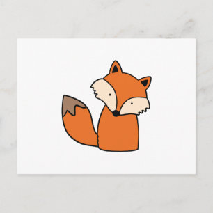 Lovely red fox postcard