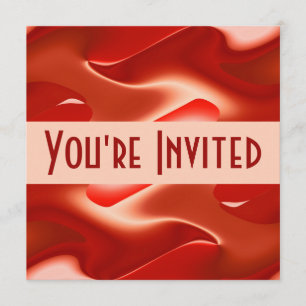 lovely red invitation