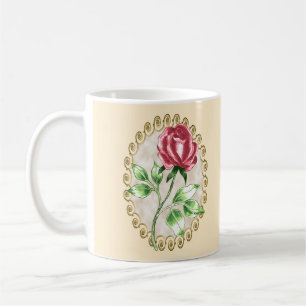Lovely Red Rose custom mug