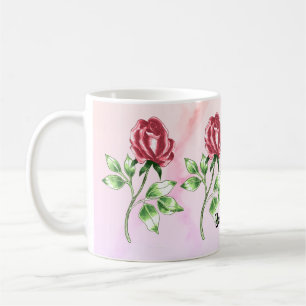 Lovely Red Rose mugs