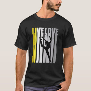 Lovely Rhythmic Gymnastics Womens Teammate Distres T-Shirt