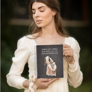 Lovely Romantic Pregnancy Wife Gift With Quote Notebook