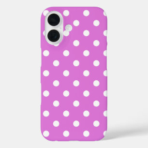 Lovely Rose Colour With Polka Dots iPhone 16 Case