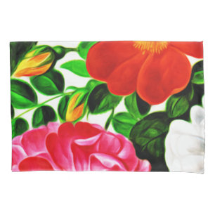 Lovely Rose Floral Bloom Pink Pillowcase