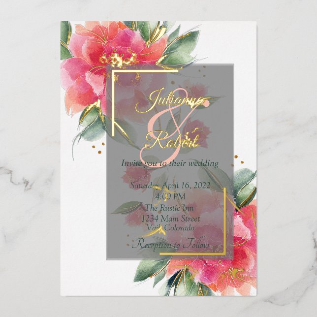 Lovely Rose garden budget wedding  (Front)