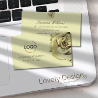 Lovely Rose Plain Pastel Beige with Logo Simple