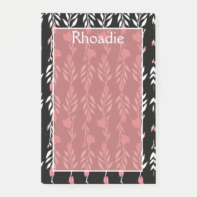 Lovely Rose Vine Post-it Notes (Front)