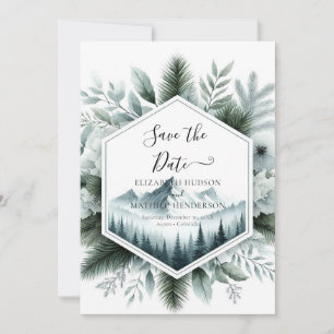 Lovely Rustic Mountain Wedding Save The Date