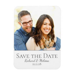 Lovely Save the Date Photo Magnet