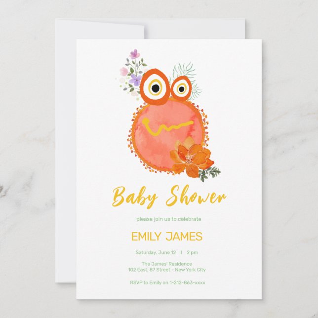 Lovely Save the Planet Baby Shower Invi Invitation (Front)