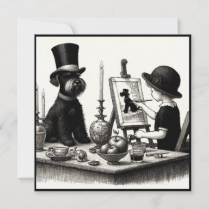 Lovely Schnauzer Note Card