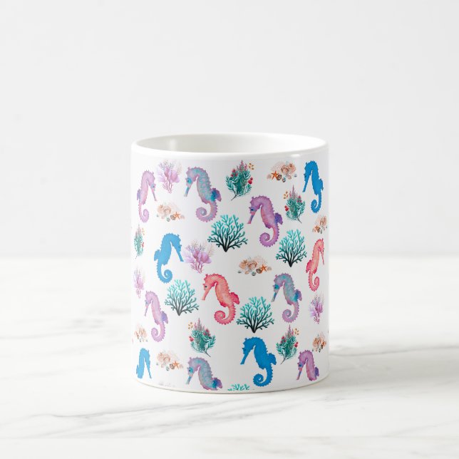 Lovely Seahorses Coffee Mug (Center)