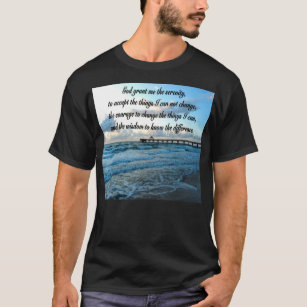 LOVELY SERENITY PRAYER OCEAN AND WAVES PHOTO T-Shirt