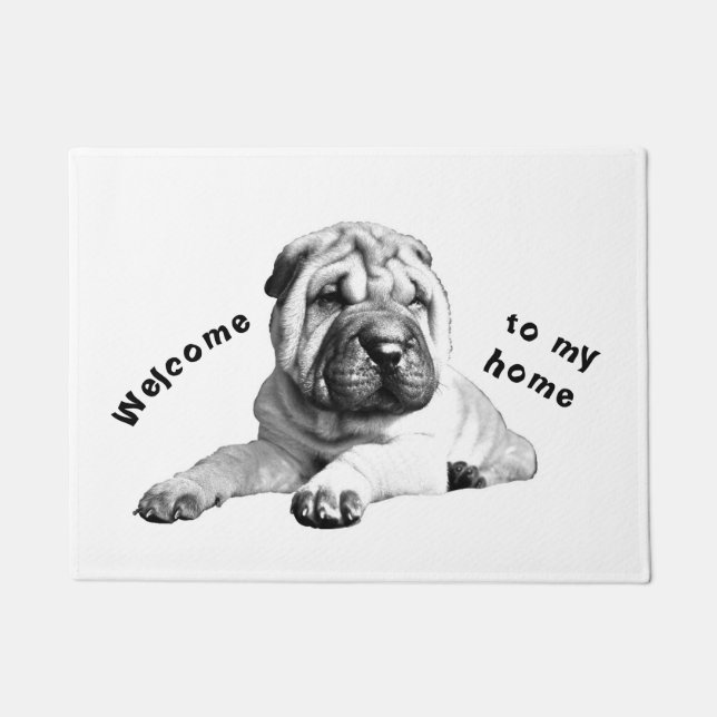 Lovely Shar Pei Doormat (Front)