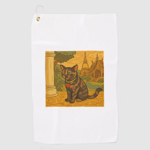 Lovely Siam Cat Golf towel