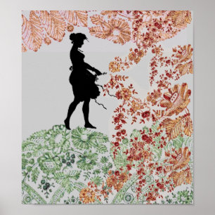Lovely Silhouette Girl Poster