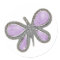 Lovely silver butterfly Wedding Stickers