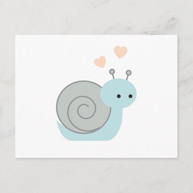 Lovely Snail Postcard (Front)