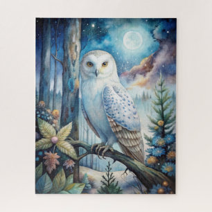 Lovely Snowy Owl Jigsaw Puzzle