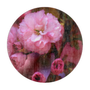 Lovely Spring Pink Cherry Blossoms Cutting Board