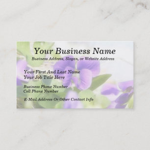 Lovely Spring Violet Business Card