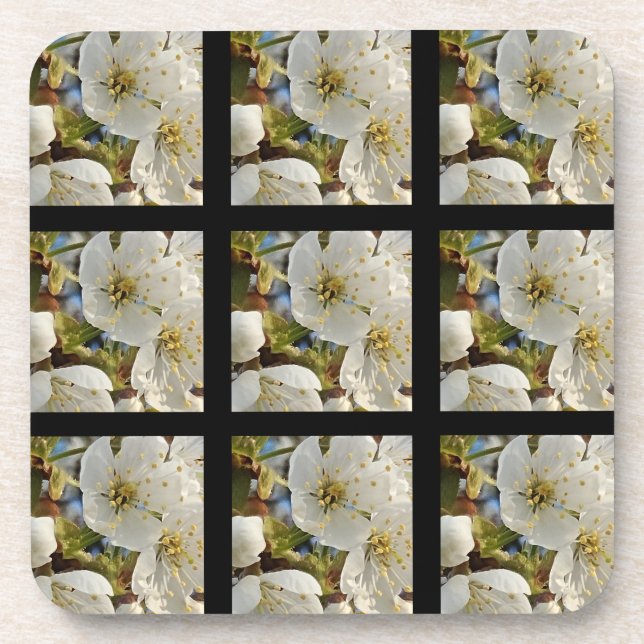 Lovely Springflower Grid Coaster (Front)