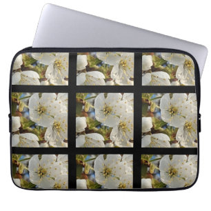 Lovely Springflower Grid Laptop Sleeve