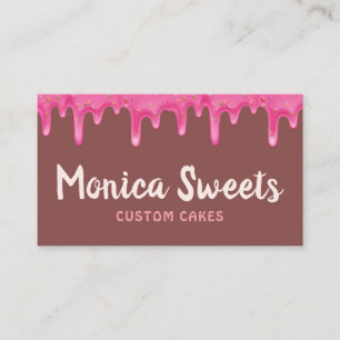 lovely sprinkles chocolate custom cakery business card
