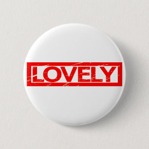 Lovely Stamp 6 Cm Round Badge