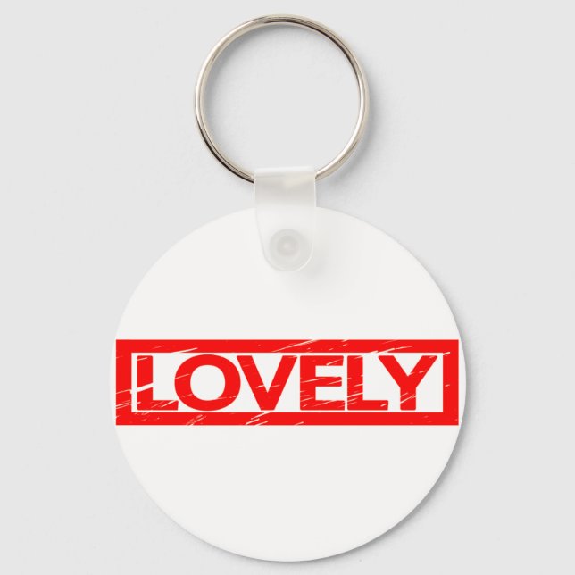 Lovely Stamp Key Ring (Front)