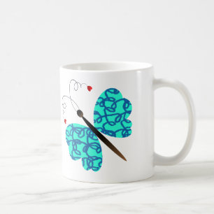 Lovely summer butterflies design coffee mug