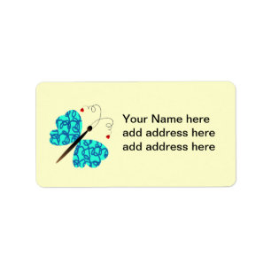 Lovely summer butterfly collection label
