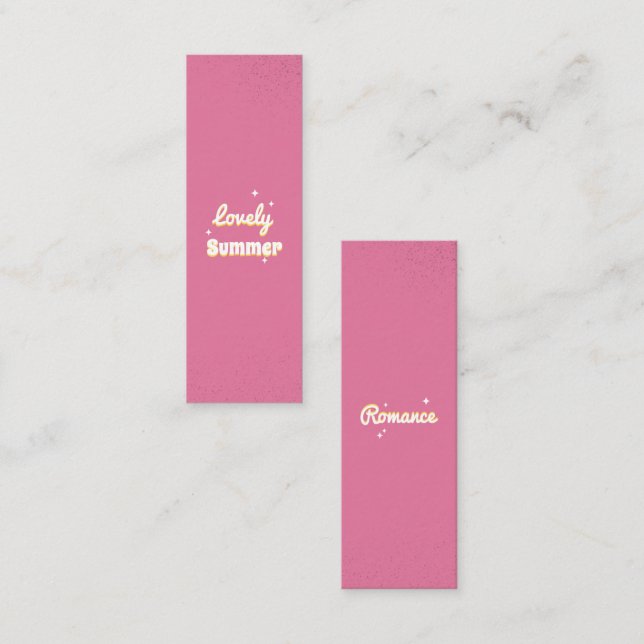 Lovely Summer Customisable Mini Bookmark  Calling Card (Front/Back)