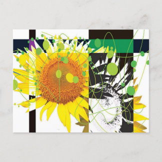 Lovely Sun Flower- Unique Cute Gift For Family Holiday Postcard
