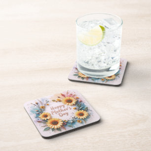 Lovely Sunflowers 3D Mother's Day Coaster