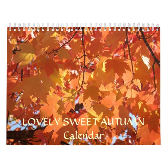 LOVELY SWEET AUTUMN Calendar Holiday Gifts Grandma (Cover)