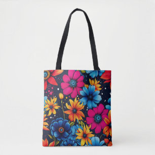 Lovely Sweety Flowers and Roses Tote Bag