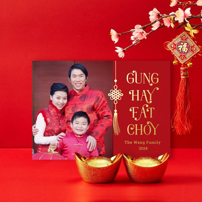 Lovely Tassel FOIL Chinese New Year Card (Creator Uploaded)